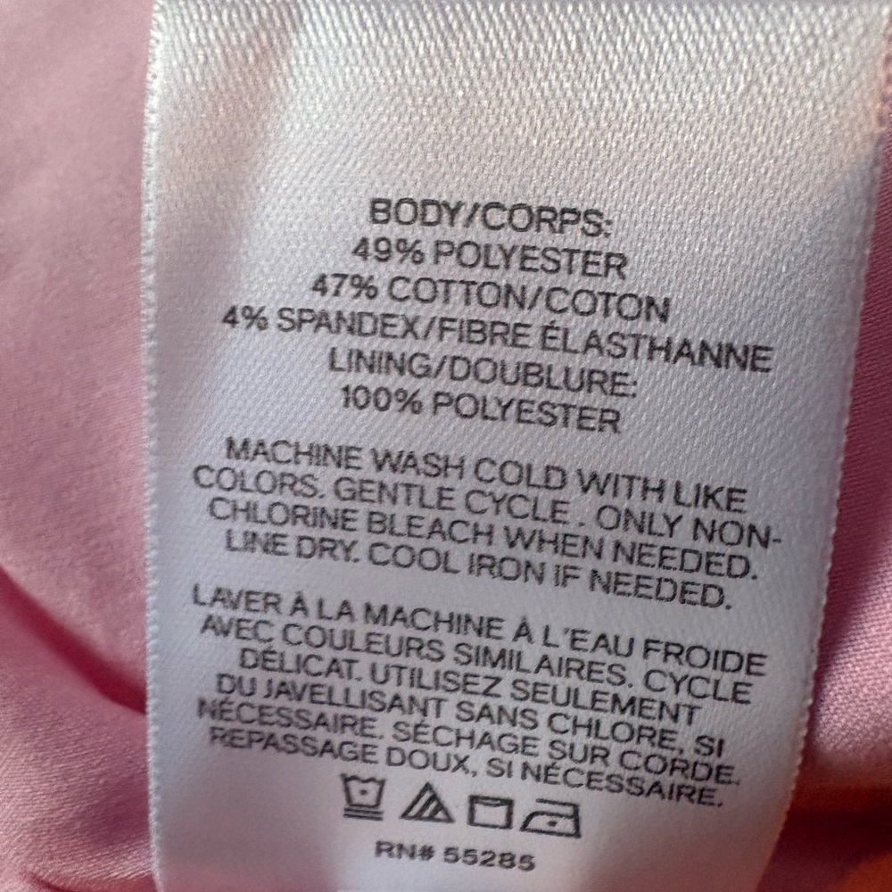 Express NWT Women's Pink Knee Length Skirt - Lined, with Slit in back - Picture 6 of 9